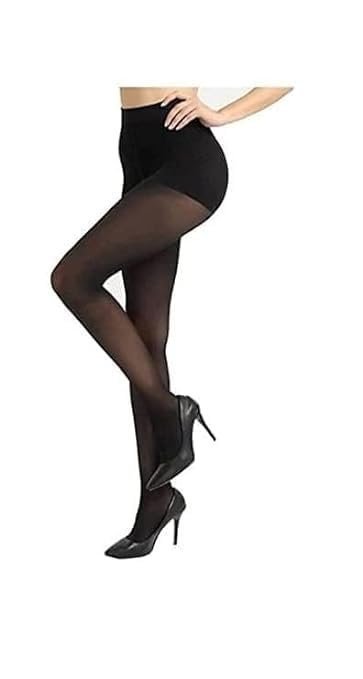 31BT0IJXLLL.jpg Women & Girl's Full Length High Waisted Pantyhose Stockings Scratch Proof and Long Lasting Waistband (Free Size) - Image 1